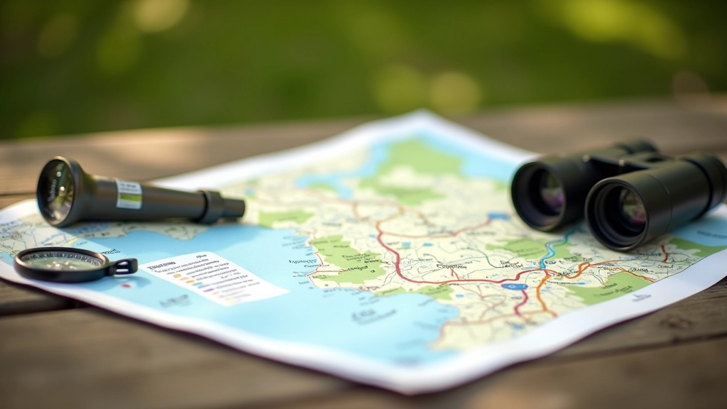 Kaart van Tervuren Park met gemarkeerde wandelroutes en informatieborden